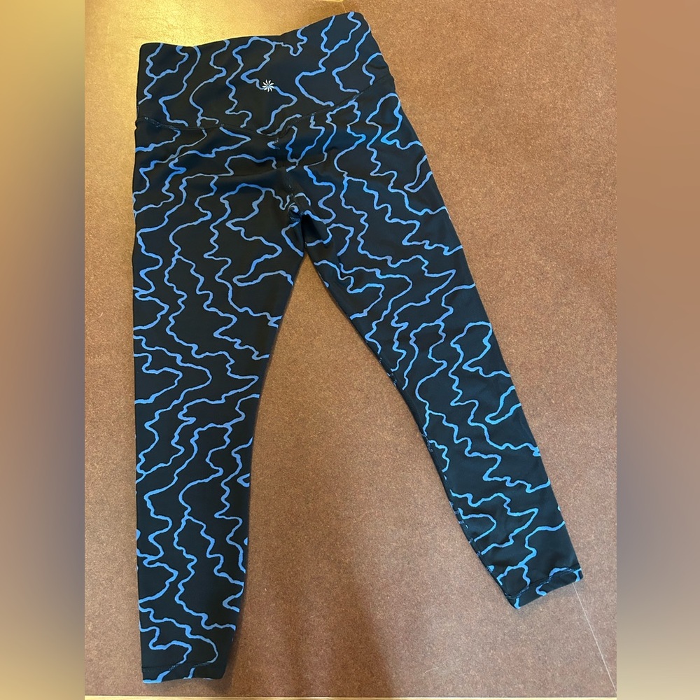 Athleta Yoga/Athletic Pants, Size S, Black And Blue - Picture 2 of 5